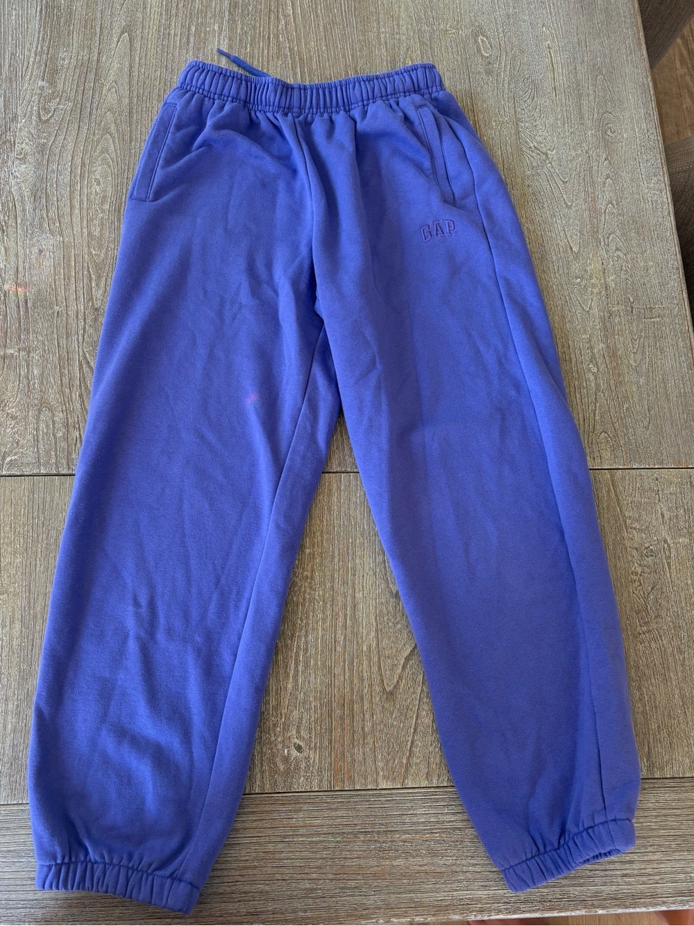 GAP Kids Royal Purple Fleece Joggers - Picture 1 of 2